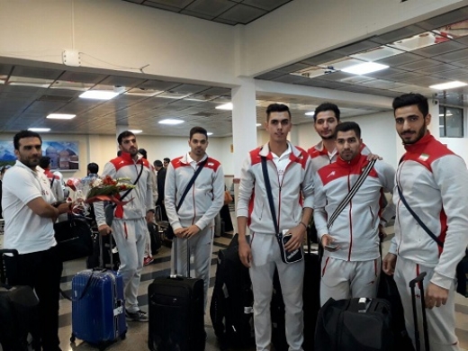 تیم ملی والیبال امید ایران به اردبیل رسید