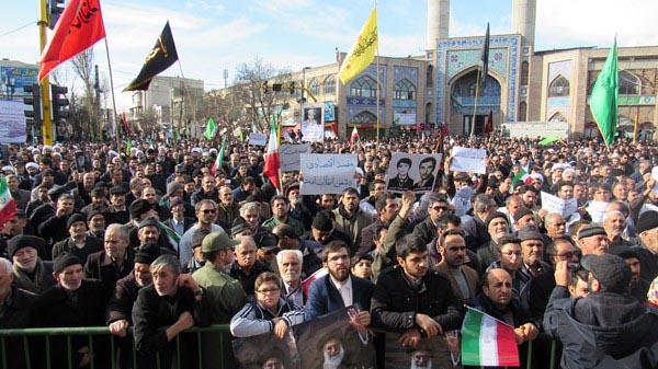 قیام اردبیل در محکومیت آشوب فتنه‌گران + تصاویر